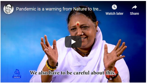 Amma - Pandemic is a warning from Nature